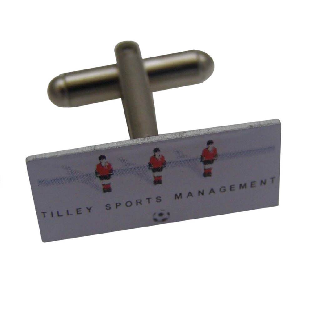 Aluminium printed cufflink