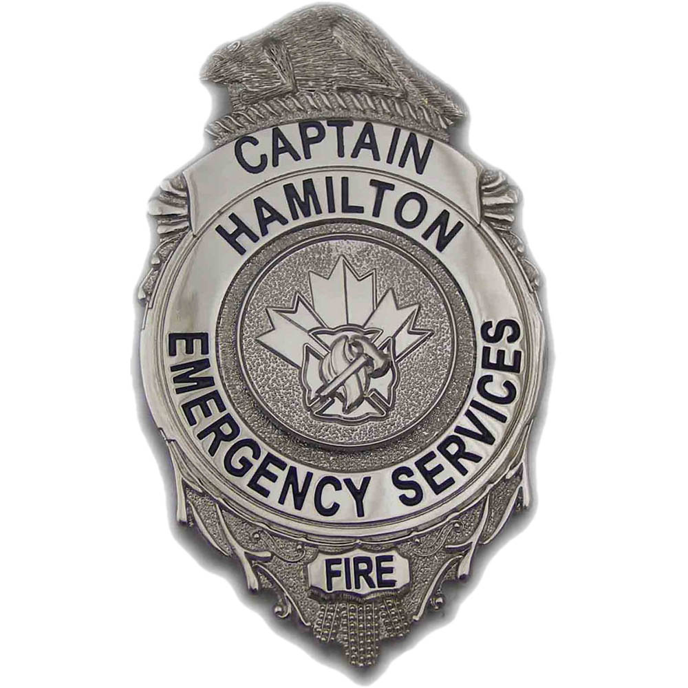 Police fire badge