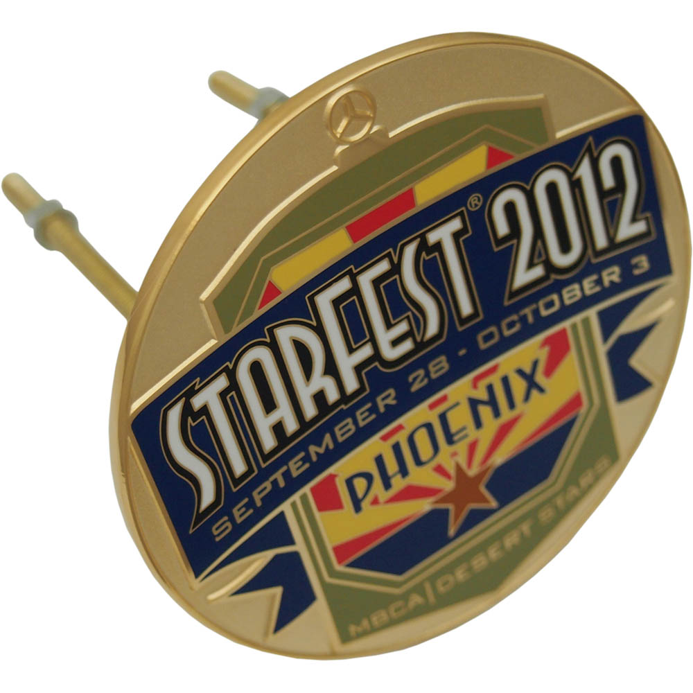 Brass car emblem