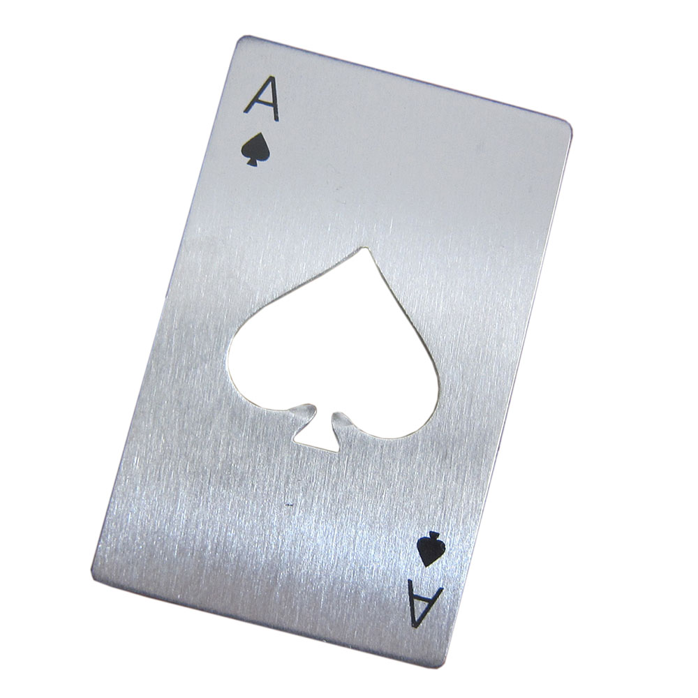 Ace Poker Playing card bottle opener