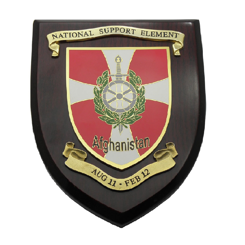 Wooden Metal Plaque