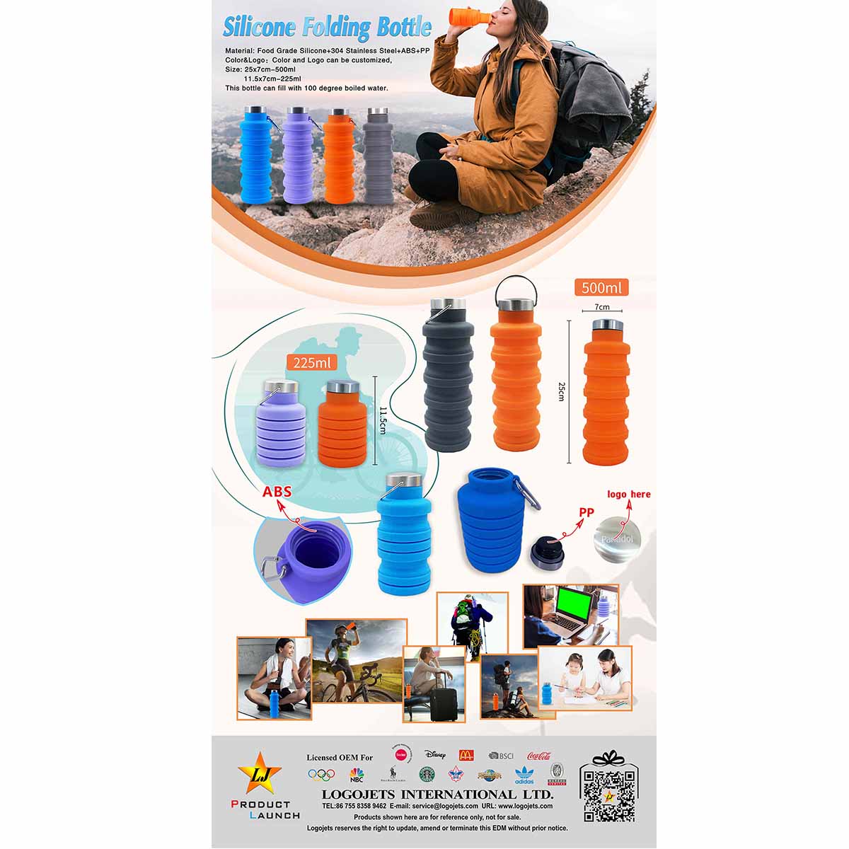 Silicone Foldable Bottle