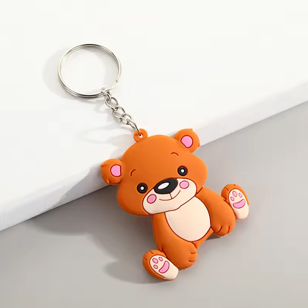 PVC Keychains & Rubber Keyring 3D cartoon