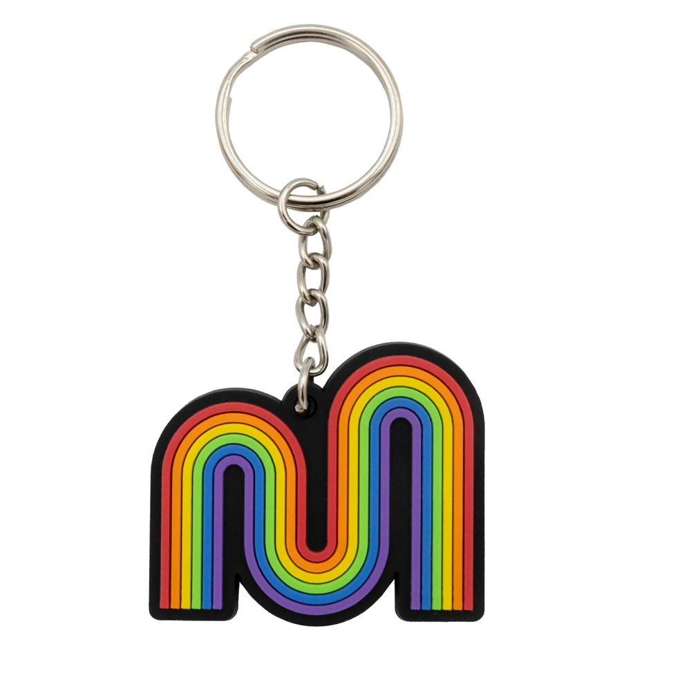 PVC Keychains & Rubber Keyring Rainbow designs